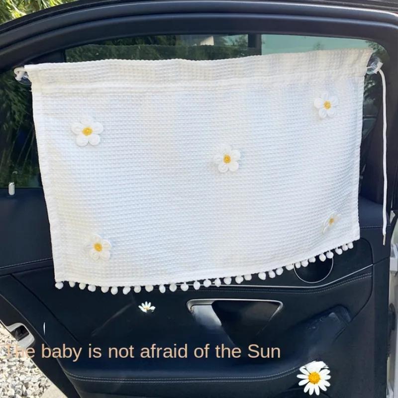 Sugekopp Gardin I Bilvinduet Solskjerm Deksel Tegneserie Universell Sidevindu Solskjerm UV-beskyttelse For Barn Baby Barn