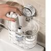 Punching-free Face Towel Storage Rack Multi-functional Toilet Washstand Suction Cup Shelf  Toilet