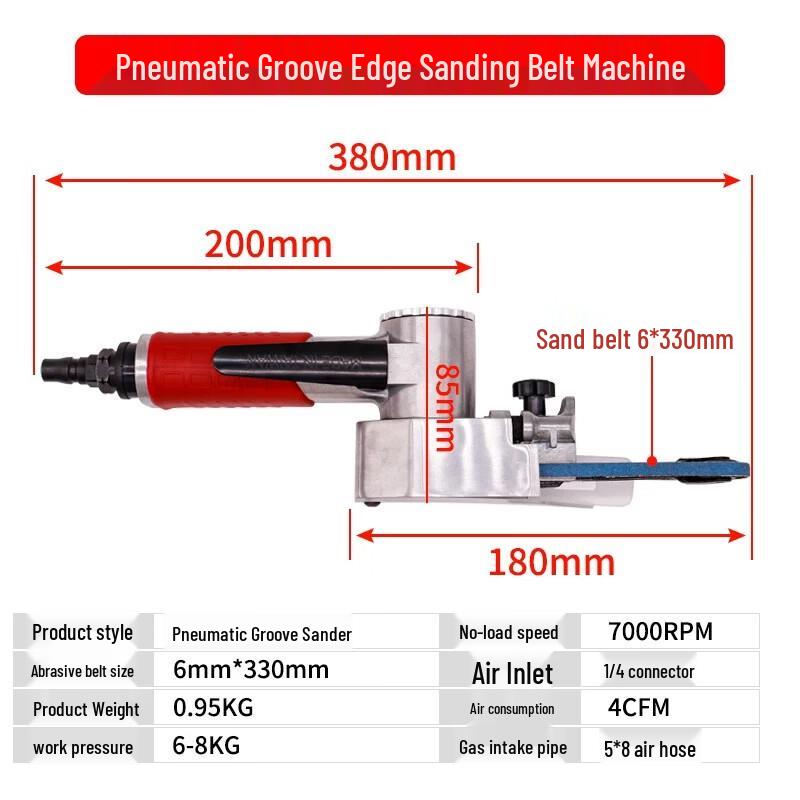 Longma Tribe Pneumatic Belt Sander & Grinder Kit CN plug (adapter included)