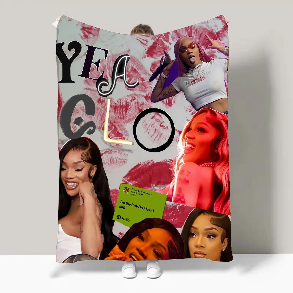 

Rapper G-Glorilla Yeah Glo Album Blanket Design Lightweight For Dorms, Naps, Living Room, Office,Sofa,All-Season 30x40in