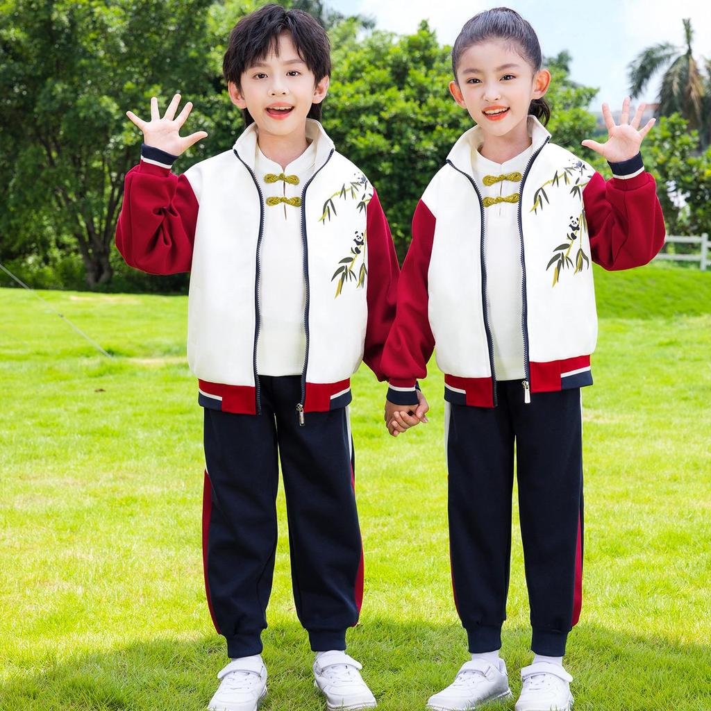 Children's Spring & Autumn Sports Uniform Set: Baseball-Style Performance Costume for Primary School & Kindergarten.