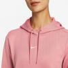 Nike Solid Color Hooded Fleece Casual Sweatshirt for Women In Pink