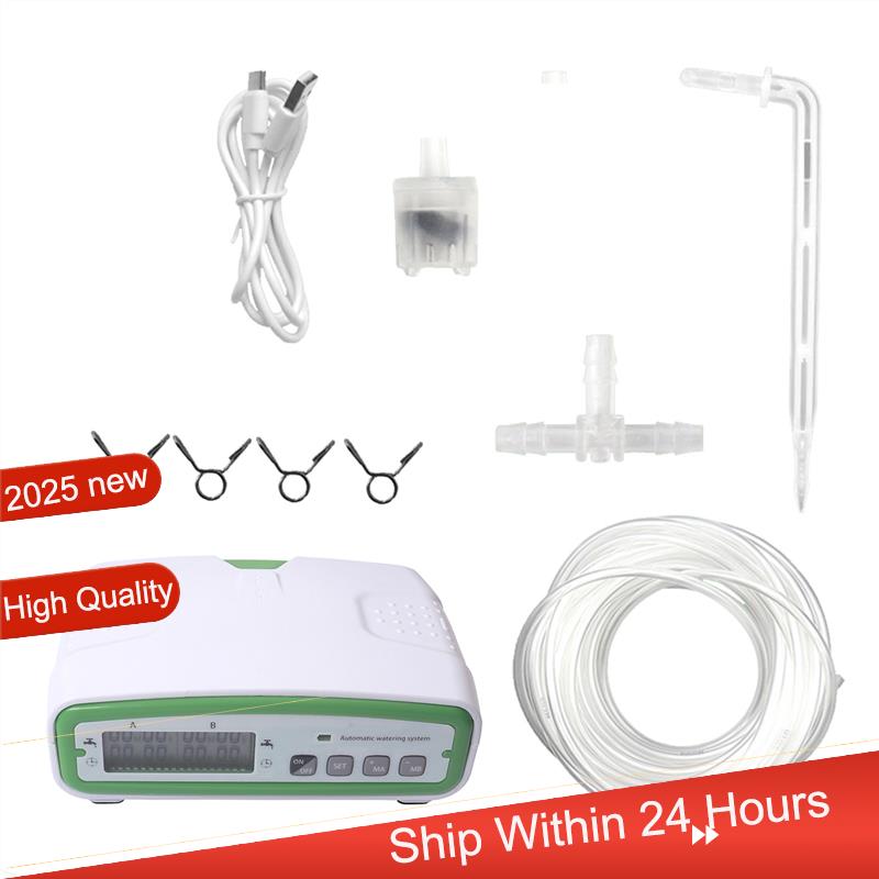 

Intelligent Automatic Watering Device Double Pump Timed Waterer Garden Terrace Drip Irrigation System~Jul. білий