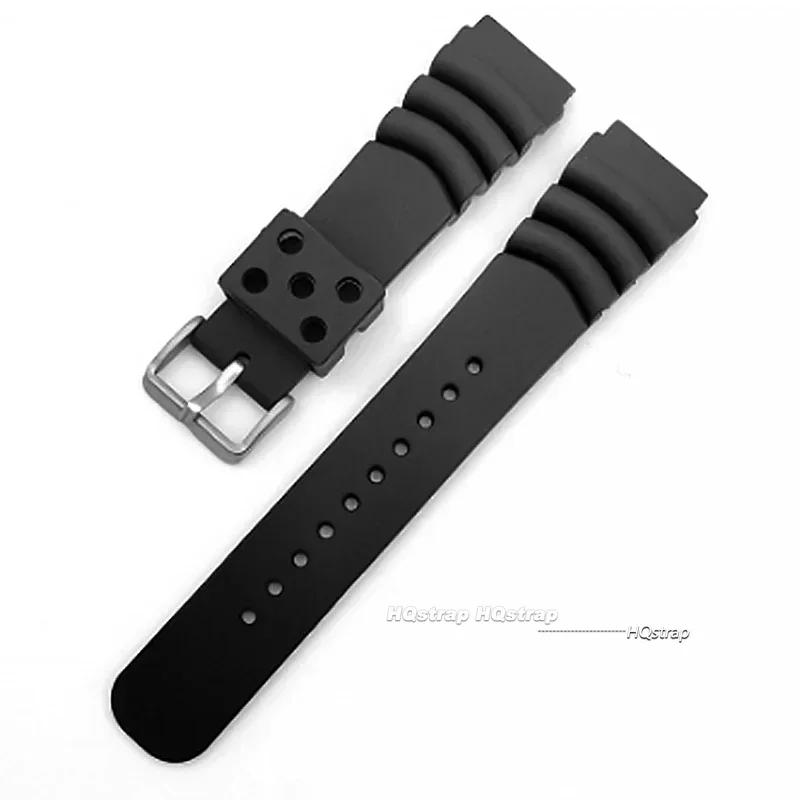 

Resin Watch Band for Seiko 20 22mm Silicone Waterproof Soft Rubber Wristband Women Men Sport Bracelet Accessory Universal Strap 20mm&no logo