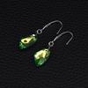 Elegant Titanium Steel Irregular Crystal Dangle Earrings for Women - Fashionable European and American Style