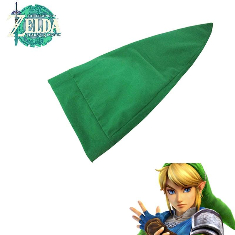 Cappello Cosplay Link The Legend Of Zelda Cappellino Verde di Qualità Premium