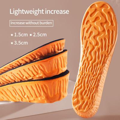 1,5-3,5 cm ortopedické vložky na zvýšenie výšky pre ženy Muži Neviditeľný Boost 1,5-3,5 cm Pamäťová pena Podložka do topánok Priedušná vložka na starostlivosť o nohy