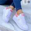 Autumn Shoes Waterproof White Sneakers for Women Korean Version Lace Up Casual Flat Sport Shoes Ladies Vulcanized Shoes 35-43