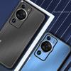 For Huawei P60 Pro Aluminium Alloy+TPU Protective Cover Brushed Scratch Resistant Phone Case