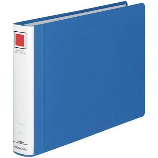 

KOKUYO Tube F Eco Twin R A4 horizontal blue 30mm 4 books Japan