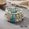 Bohemian bracelet creative tassel multi-layer beaded bracelet