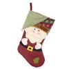 Santa Stocking Christmas Claus Snowman Decorative Pendant Cartoon Kids Gifts
