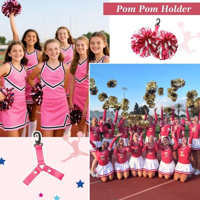 Bobbles Holder Adjustable Strap Light weight & Portable Pom Carriers Lanyard Cheerleading Accessories Easy to Use