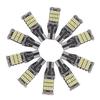 10Pcs White 45 SMD 4014 T15 W16W LED Car Reverse Back Light Bulb 6000K
