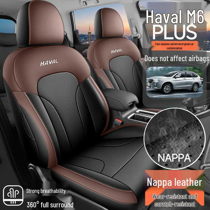 Haval M6 PLUS Full-Coverage Smart Seat Covers: All-Season Leather Cushions