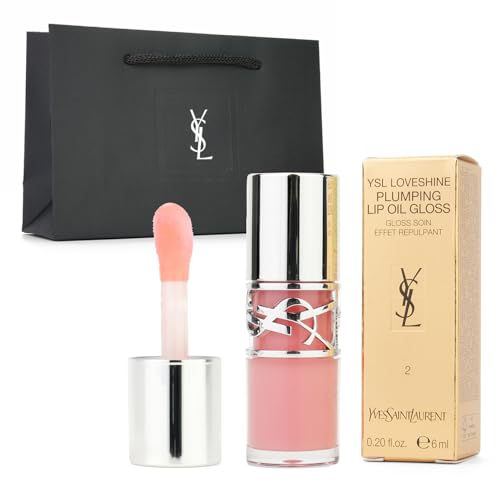 

[Оригинальный японский продукт] Yves Saint Laurent Love Shine Блеск-плампер (#2 - Счастливый лунный камень) 6 мл блеска для губ, уход за губами, идеальный подарок на день рождения, М
