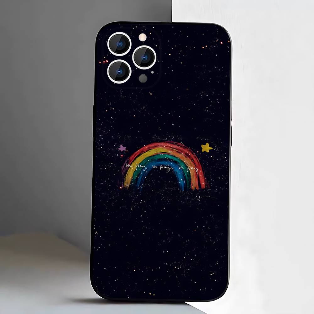 Band C-Coldplay Phone Case For iPhone 17,16,15,14,13,12,Pro,Max,Plus,E,SE4,Air,Mini Black Soft Box