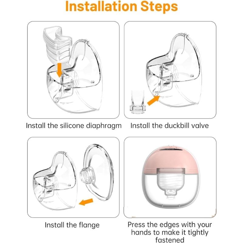 Soft Silicone Membrane Duckbill Valves Replacement Breastpump Accessory Part for S18/S21 Wearable Electric Breast Pump
