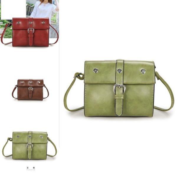 Chic Small Square Pu Leather Bag For Women In Brown With Retro Style And Modern Elegance