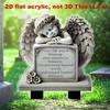 1 classic angel commemorative plaque, ground installation, weather resistant outdoor decoration, Easter commemoration