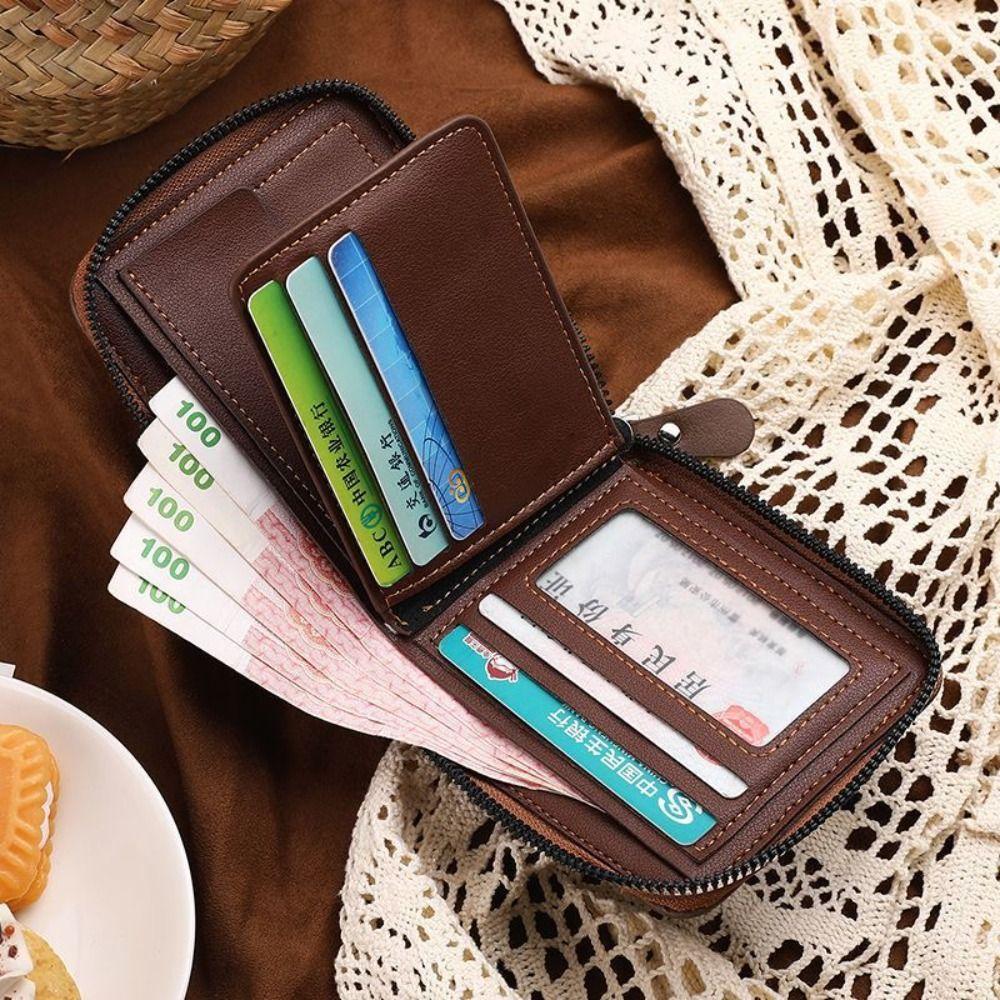 

Карты Бренд Бизнес Клатч Сложенный Кошелек Сумка ID Держатель Карты Мода Мужчины PU Кошелек Женщины