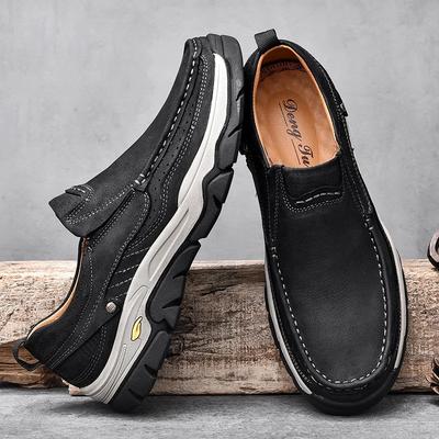 Fashion Mens Casual Shoes Fashion Wear-resistance Non-slip Mens Loafers Breathable Lightweight Comfortable All-match Sneakers Men