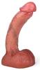 Curved Balls Dildo 16 X 3.5cm Brown - RealCockz - Realistic Dildos
