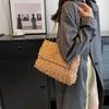 Stylish Casual Shoulder Bag For Women Vintage Design Minimalist Crossbody Purse In Black Green Khaki Checkered Pattern