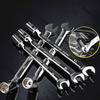 10mm-19mm Single-Head Movable Socket Dual-Purpose Rrotatable Open-End Wrench Auto Repair Tool Open End Combination Wrench
