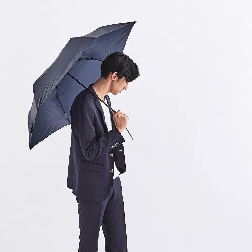 AMVEL ALTERNA SLIM60 Folding Large Ribs Diameter Slim Compact Storage x UV A2728 Umbrella, 60cm, 106cm, 3.5cm, Ultra-Lightweight 162g, 3.5cm 26cm,