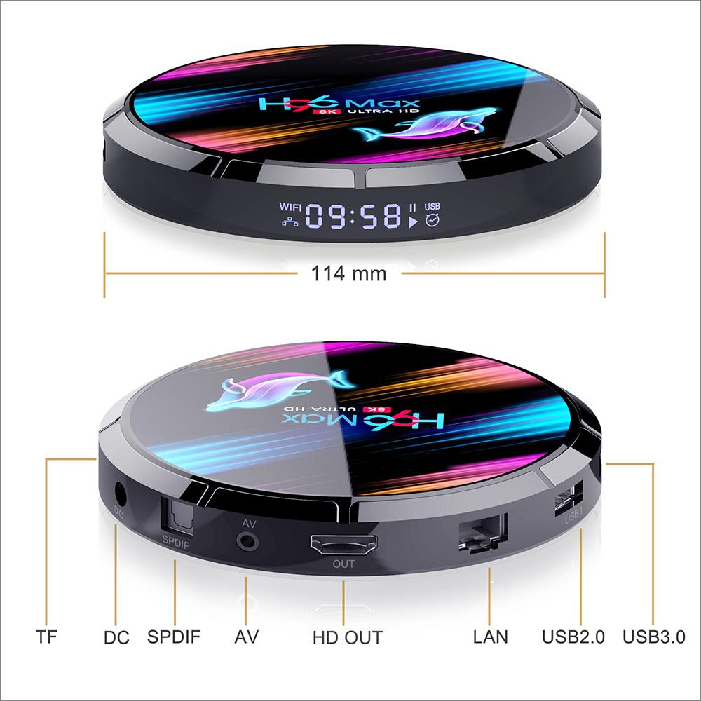 H96 Max X3 Smart TV Box Amlogic S905X3 Android 9.0 1000M Dual Wifi 4K 60fps Media Player 4G 128GB 64GB 32GB Set Top Box