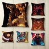 FFire Force Anime SShinra Kusakabe Cool  Pillow Case Square DoubleSided Sofa Cushion Cover Bedroom Bedside Pillow