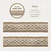 RetroStory Hemp Rope Series Vintage PET Tape Stickers - 6 Styles for Decorative Journaling & Gift Decoration