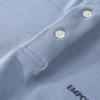 Emporio Armani FW23 Letter Print Logo Short Sleeve Polo Shirt Men tops Fog-Blue 3R1F74-1JCYZ-0738