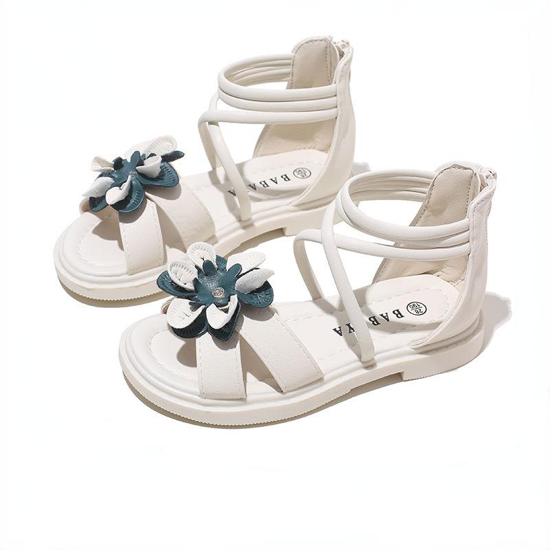 

2023 летние новые детские сандалии, летняя обувь для девочек, детская повседневная обувь, римская обувь в стиле принцессы