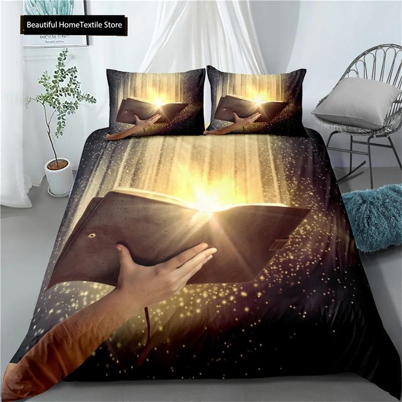 

Комплект підодіяльників 3D Ісуса Христа Постільна білизна з м’якої мікрофібри Постільна білизна з наволочками на хресті 70x133cm 2pcs