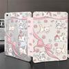 Bow Cat Y Fold Sticker Tablet Protective Case Suitable for iPad 11 Inch Transparent iPad Pro13 with Pen Slot
