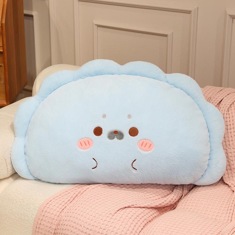 

Cartoon Cute Dumpling Throw Pillow Plush Toy Doll Big Dumpling Doll Home Sofa Pillow Cushion Doll 60cm（0.3kg） синій