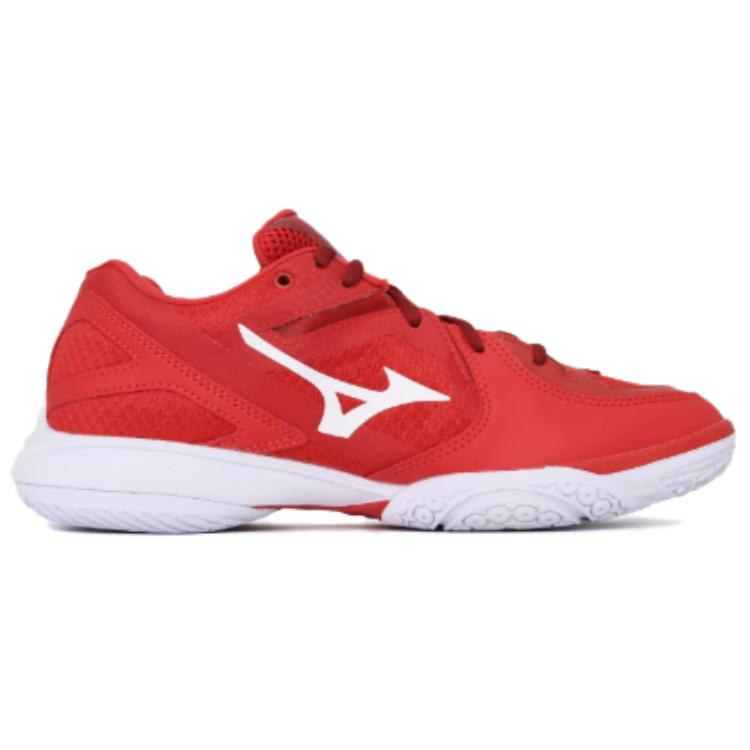 Mizuno Cushioning Abrasion Resistant Breathable Rebound Low Top Badminton Shoes Unisex Red Mizuno 71GA245220