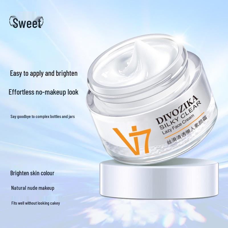 Sweetie V7 Tone-Up Moisturizing Face Cream - Nourishing Skincare Lazy Cream Cosmetics for Facial Care