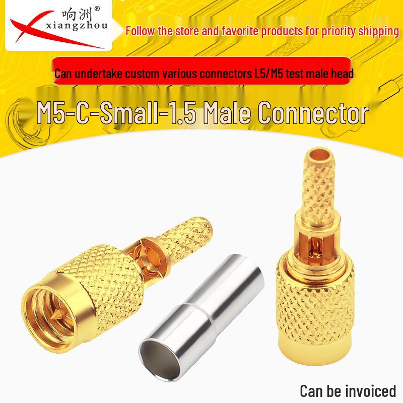 M5-C-J-1.5 L5/M5 RF Connector: Male Test Head for Ultrasonic Flaw Detector