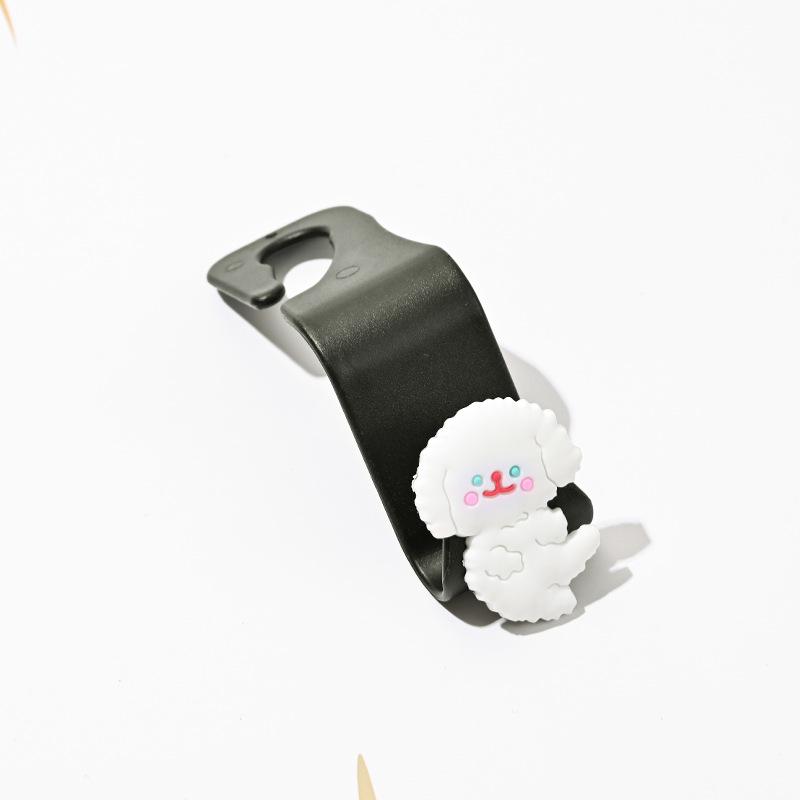 Car Seat Back Hook Universal Multifunctional Cartoon Storage Hook Automatic Rear Seat Mobile Phone Tablet Holder Hanging Hooks