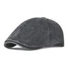 Cotton Duckbill Hats Side Letter Sticker British Painters Hat Retro Newsboy Cap  for Men Women