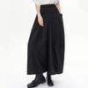 Plus Size Vintage Black Stripe High Waist Casual Loose Summer Wide Leg Pants Women Trousers