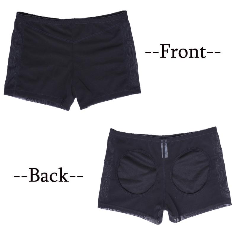Женские бесшовные трусики для увеличения ягодиц, утягивающее тело, шорты-боксеры с контролем живота, нижнее белье для подтяжки ягодиц S чёрный