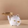 Statue with Storage Figurines Home Decor Creative for Entrance Apartment Entryway Shop Watches,