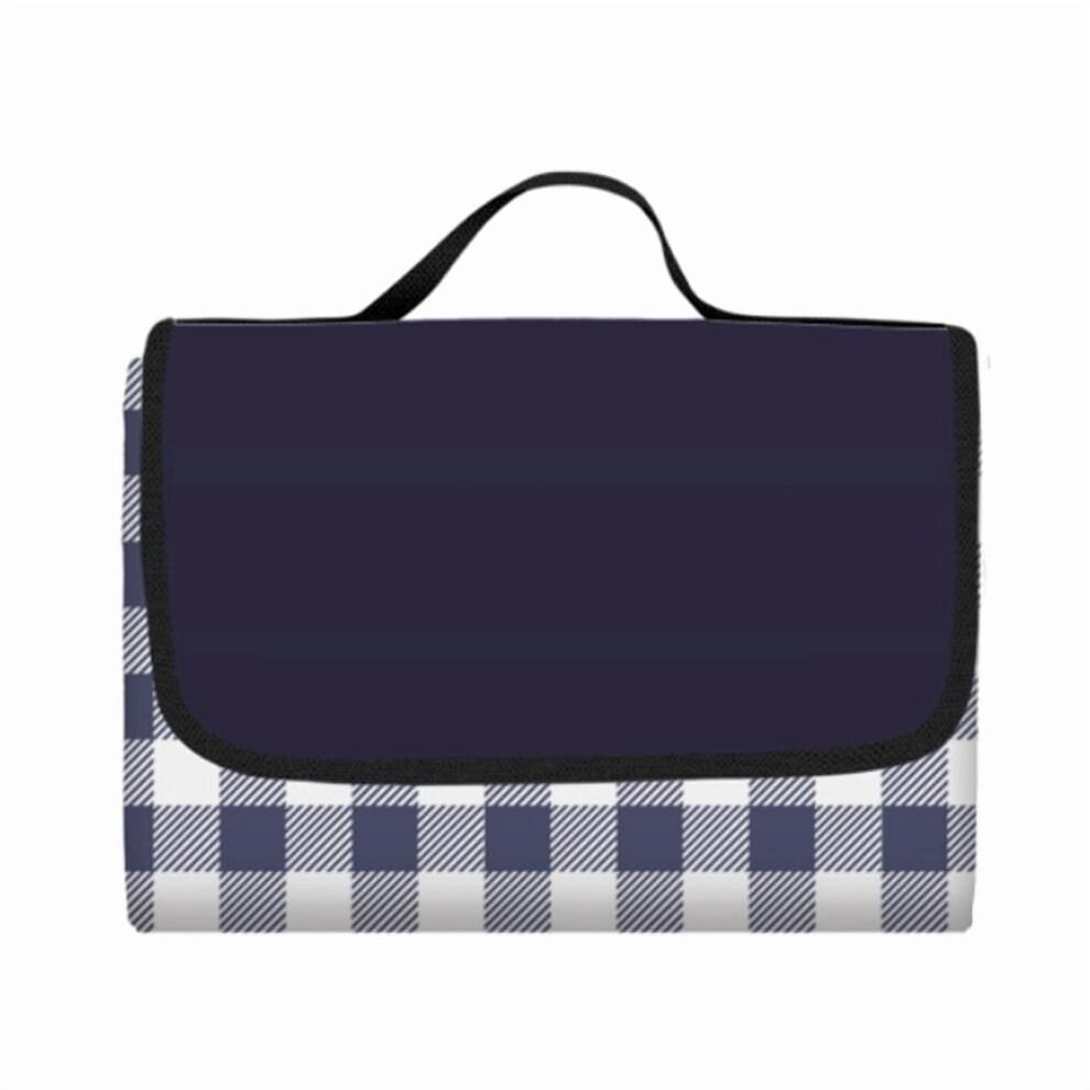 Outdoor Picnic Blanket, Foldable Waterproof Sand Beach Mat, 150x100cm, Portable for Beach, Camping, Hiking, Travel, Family, Concerts (Dark Blue)