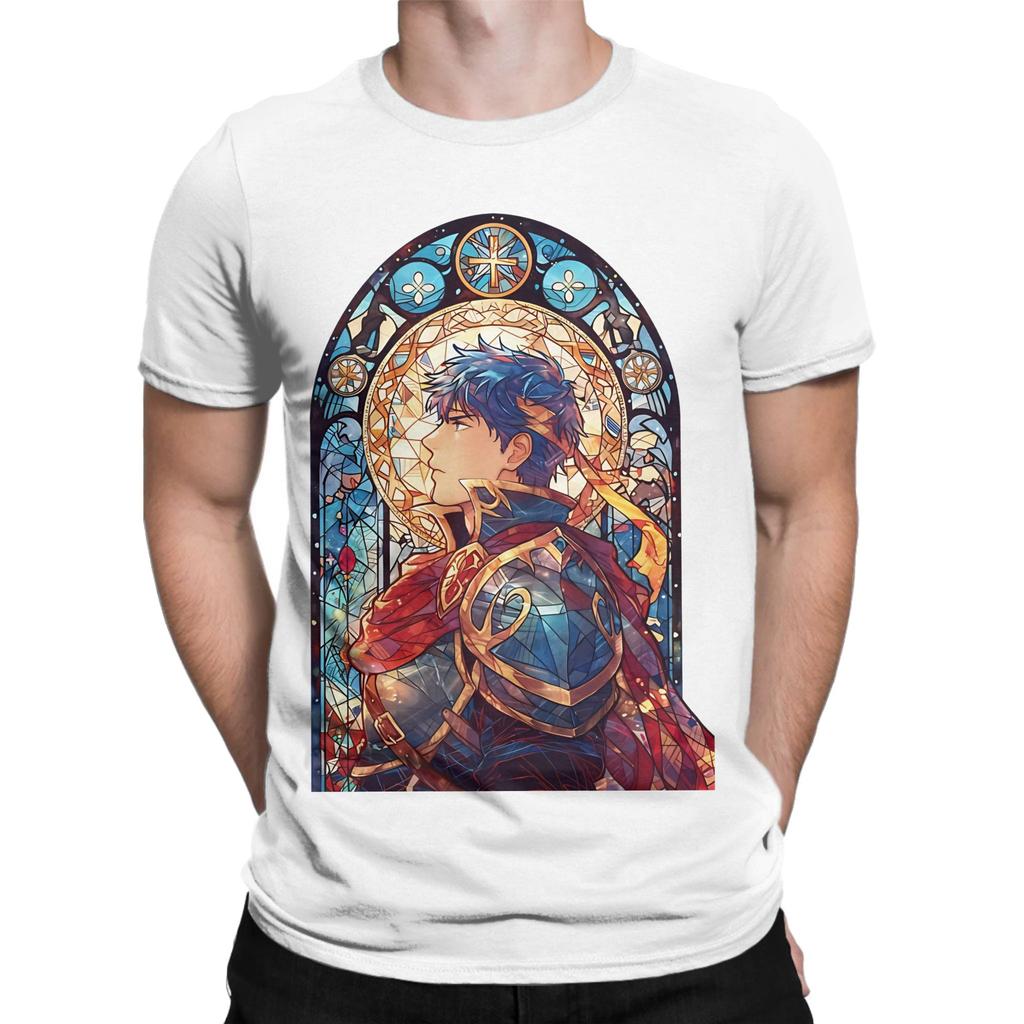 Fire Emblem Stained Glass Ike Novelty Graphic 100 Cotton TShirt Fire Emblem Tees Tops For Unisex