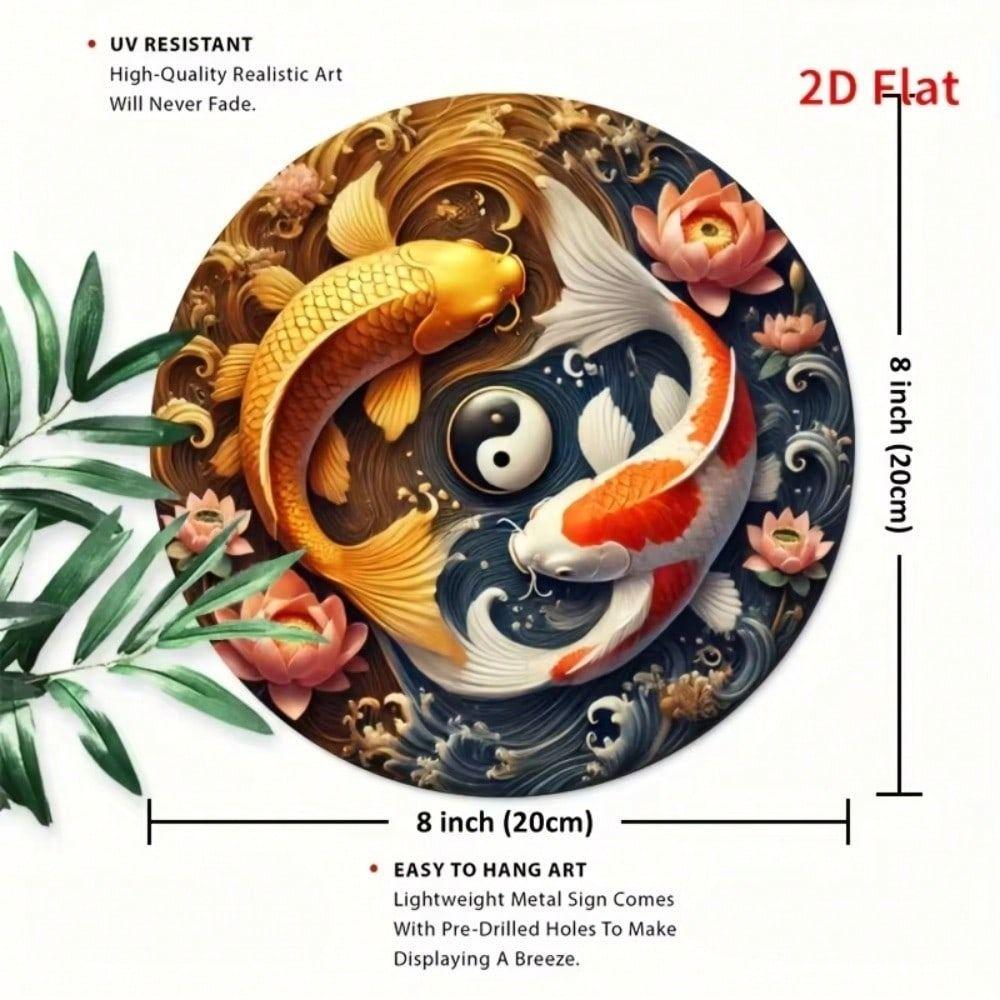 Vintage Tin Sign Metal Wall Decor 20x20cm Rustic Art