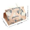 Creative Flower Tissue Boxes PU Leather Tissue Case Waterproof Storage Box Tissue Cover Desk Clean Napkin Holder Household Items